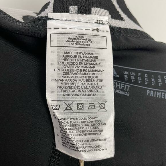 Adidas Womens Techfit Badge Sport Shorts XL Black 3" Pull On Compression NWT - Picture 10 of 10